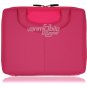 Pink "Mini Briefcase" Leather Case w/ Carrying Handles for Apple iPad