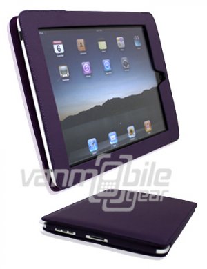 Purple Leather "Slider" Case for Apple iPad