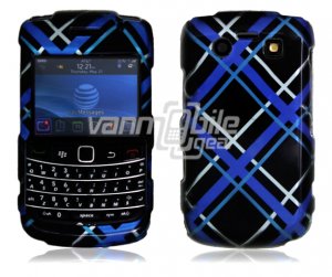 Blue/Black Design Hard Case for BlackBerry Bold 2 9700
