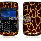 Brown Giraffe Hard Design 2-Pc Snap On Faceplate Case for BlackBerry Bold 9700