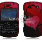 Red Heart Design Hard Case for BlackBerry Bold 2 9700