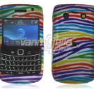 Colorful Stripes Hard Design 2-Pc Snap On Faceplate Case for BlackBerry Bold 9700