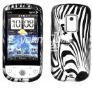 Silver Zebra Face Design Hard 2-Pc Snap On Faceplate Case for HTC Hero CDMA (Sprint)