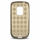 Black/Smoke Argyle Design Rubber Case for HTC Hero (Sprint)