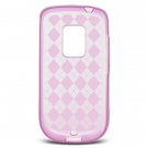 Pink Argyle Design Rubber Case for HTC Hero (Sprint)