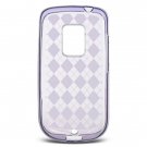Purple Argyle Design Rubber Case for HTC Hero (Sprint)