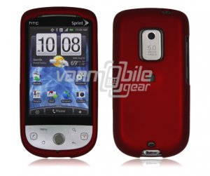 Red Hard "Rubber Feel" Case for HTC Hero (Sprint)