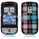 Blue Plaid Design Hard Case for HTC Hero (Sprint)