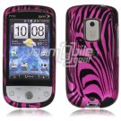 Pink Zebra Face Design 2-Pc Hard Case for HTC Hero CDMA (Sprint)