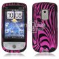 Pink Zebra Face Design 2-Pc Hard Case for HTC Hero CDMA (Sprint)