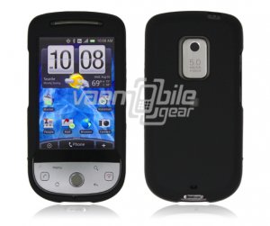 Black Hard "Rubber Feel" Case for HTC Hero (Sprint)