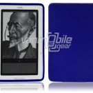 Blue Hard Rubber Gel Skin Case for Barnes & Noble's Nook e-Reader