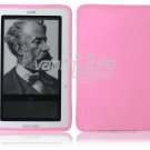 Pink Hard Rubber Gel Skin Case for Barnes & Noble's Nook e-Reader