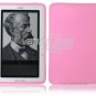 Pink Hard Rubber Gel Skin Case for Barnes & Noble's Nook e-Reader