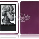 Purple Hard Rubber Gel Skin Case for Barnes & Noble's Nook e-Reader