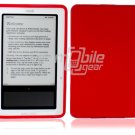 Red Hard Rubber Gel Skin Case for Barnes & Noble's Nook e-Reader