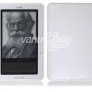 White Hard Rubber Gel Skin Case for Barnes & Noble's Nook e-Reader