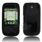 Black Solid Hard 1-Pc Rubber Skin Case for Palm Pixi/Pixi Plus