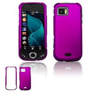 Purple Hard "Rubber Feel" Case for Samsung Mythic A897 (AT&T)