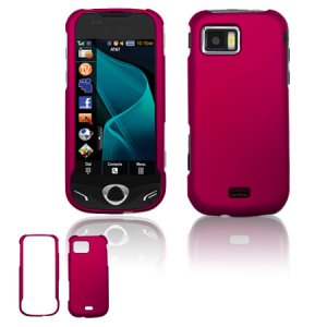 Rose Pink Hard "Rubber Feel" Case for Samsung Mythic A897 (AT&T)