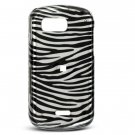 Black/Silver Zebra Design Hard Case for Samsung Mythic A897