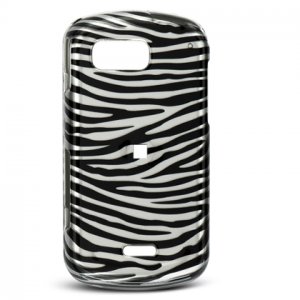 Black/Silver Zebra Design Hard Case for Samsung Mythic A897