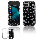 Black/Silver Stars Design Hard Case for Samsung Mythic A897