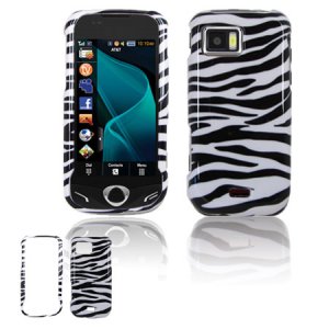 Black/White Zebra Design Hard Case for Samsung Mythic A897