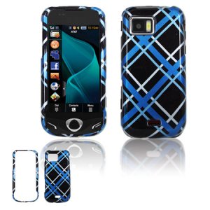 Black/Blue Design Hard Case for Samsung Mythic A897