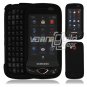 Black Hard "Rubberize" 2-Pc Snap On Plastic Faceplate Case for Samsung Reality U820 (Verizon)