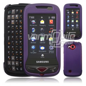 Lavender Hard "Rubberize" 2-Pc Snap On Plastic Faceplate Case for Samsung Reality U820 (Verizon)