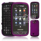 Purple Hard "Rubberize" 2-Pc Snap On Plastic Faceplate Case for Samsung Reality U820 (Verizon)
