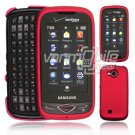 Pink Hard "Rubberize" 2-Pc Snap On Plastic Faceplate Case for Samsung Reality U820 (Verizon)