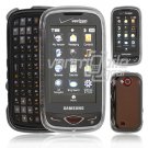 Clear Hard "Transparent" 2-Pc Plastic Snap On Faceplate Case for Samsung Reality (Verizon)