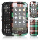 Blue Design Hard 2-Pc Snap On Faceplate Case for Samsung Reality (Verizon Wireless)