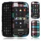 Blue Design Hard 2-Pc Snap On Faceplate Case for Samsung Reality (Verizon Wireless)