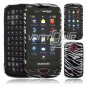 Silver/Black Zebra Design Hard 2-Pc Snap On Faceplate Case for Samsung Reality (Verizon Wireless)