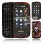 Skulls and Snakes Design Hard 2-Pc Snap On Faceplate Case for Samsung Reality (Verizon Wireless)