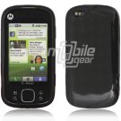 Black/Smoke Argyle Design 1-Pc Hard Rubber Skin Case for Motorola Cliq XT (T-Mobile)