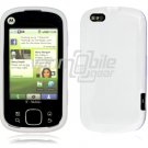 White Argyle Design 1-Pc Hard Rubber Skin Case for Motorola Cliq XT (T-Mobile)
