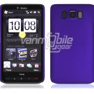 Purple Hard 1-Pc Rubberized "Back/Rear" Case for HTC HD2 (T-Mobile)