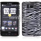 Silver/Black Design Hard 1-Pc "Back/Rear" Case for HTC HD2 (T-Mobile)