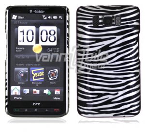 Silver/Black Design Hard 1-Pc "Back/Rear" Case for HTC HD2 (T-Mobile)