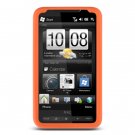 Orange Soft Rubber Cover for HTC HD2 (T-Mobile)