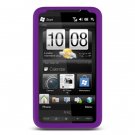 Purple Soft Rubber Cover for HTC HD2 (T-Mobile)