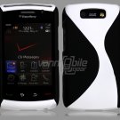 Black/White Hard "Robotic" 2-Pc Case for BlackBerry Storm 2 9550