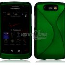 Green Hard "Robotic" 2-Pc Case for BlackBerry Storm 2 9550