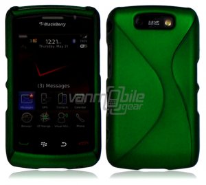 Green Hard "Robotic" 2-Pc Case for BlackBerry Storm 2 9550