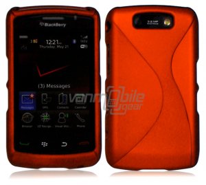 Orange Hard "Robotic" 2-Pc Case for BlackBerry Storm 2 9550