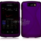 Purple Hard "Robotic" 2-Pc Case for BlackBerry Storm 2 9550